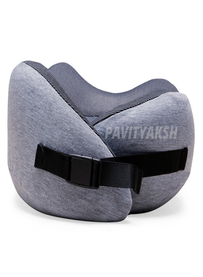 PAVITYAKSH Neck Pillow DOT Neck Support Rest Pillow with Soft Washable & Removable Cover, Multipurpose Comfortable Travel Pillow Extra Soft Memory Foam Luxury Travel - Image 2